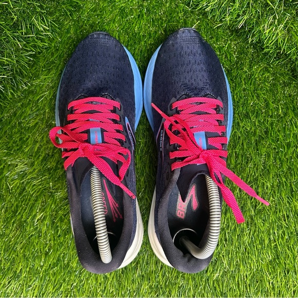 Brooks Women's Athletic Shoes - Navy with Sky Blue and Fuchsia Highlights - Picture 5 of 7